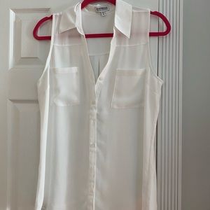 Express portfino sleeveless blouse